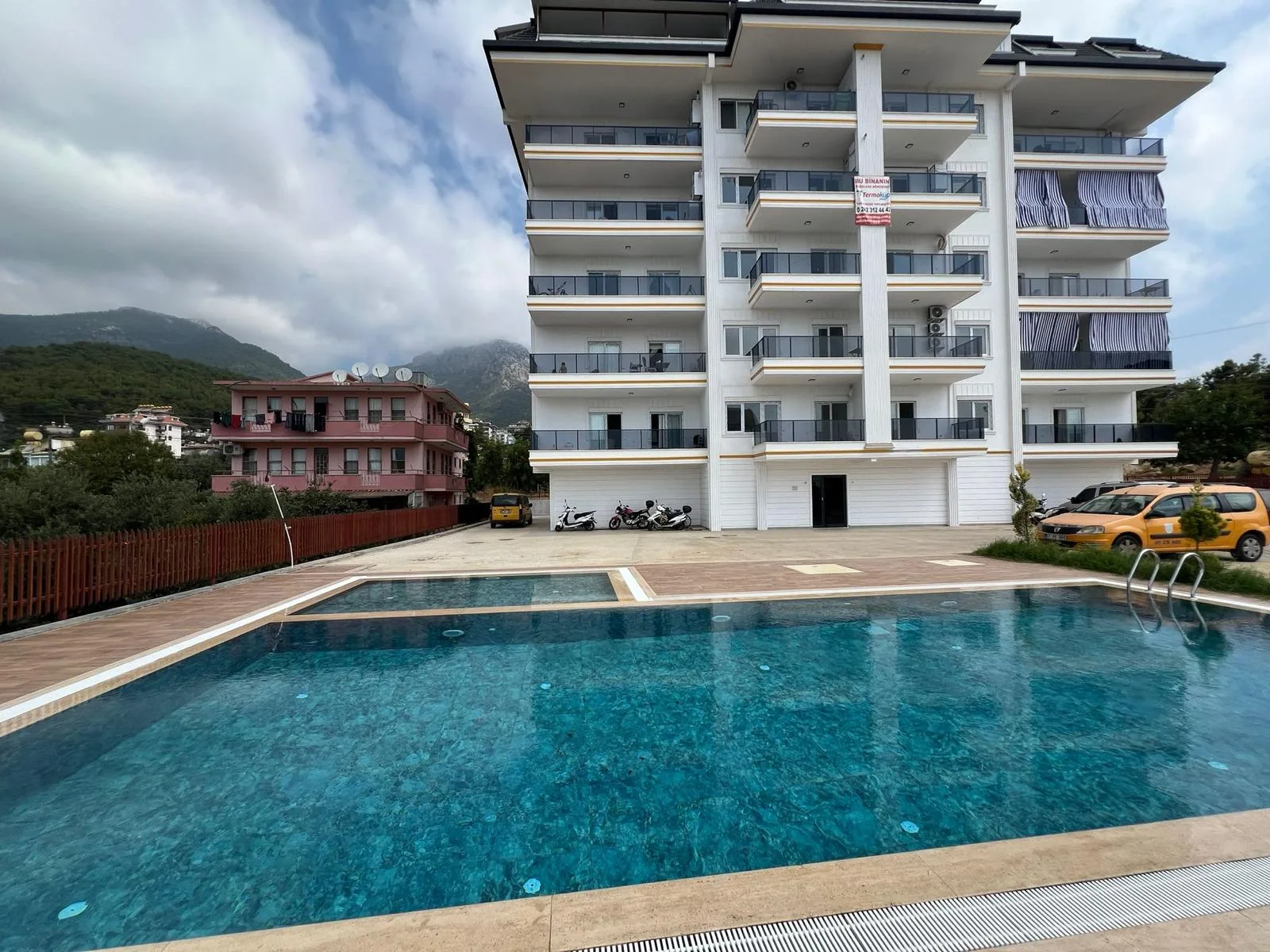 4+1 kiralık doğal gazlı deniz manzaralı residence dubleks daire