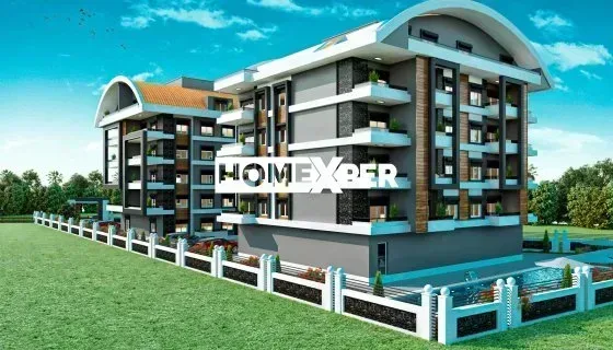 Alanya Payallarda Rose Garden  Residence de Satılık 2+1 daire tam aktiviteli havuz  fitness oyun alanı A BLOK NO 9